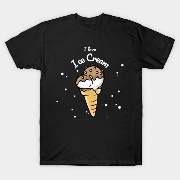 I Love Ice Cream for Food Lover T-Shirt by LetShirtSay